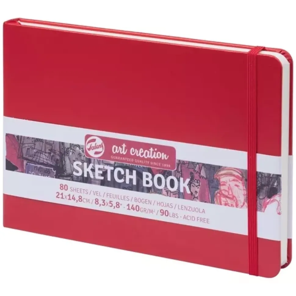 Cuaderno Sketch Book Rojo 140 g/m² Art Creation 21x14,8cm