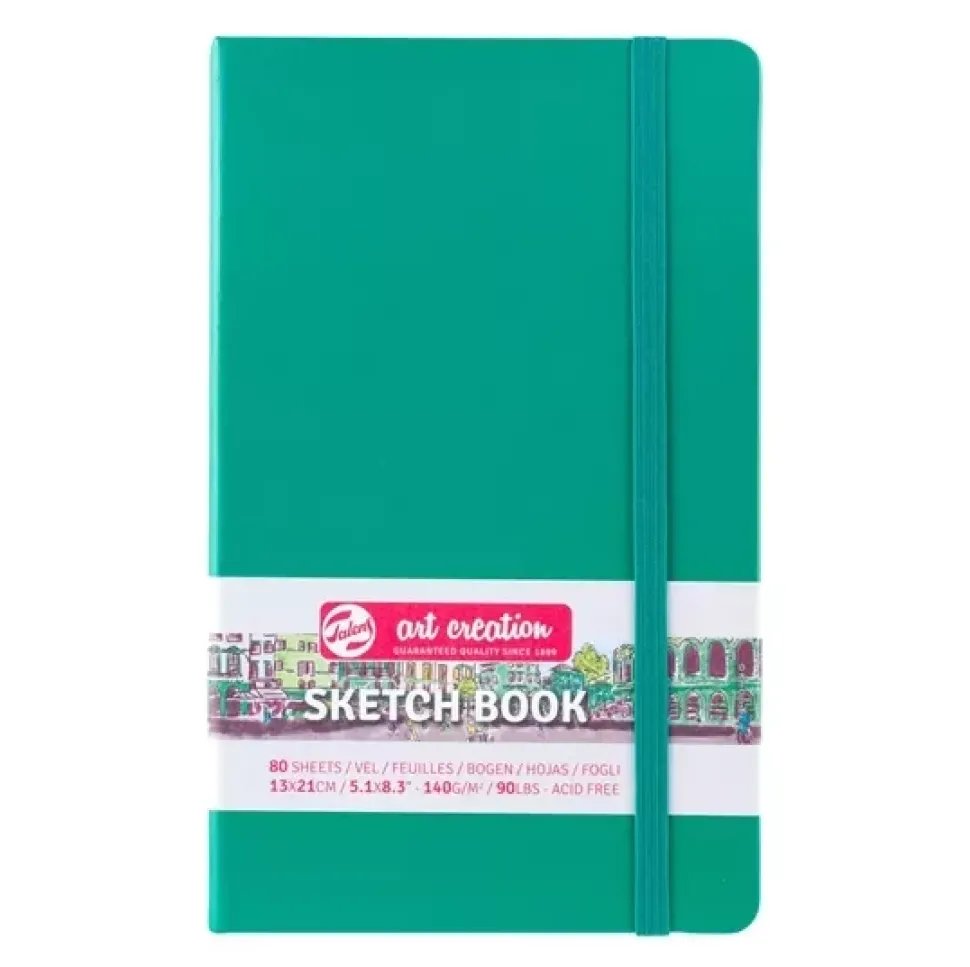 Cuaderno Sketch Book Verde bosque 140 g/m² Art Creation 13x21cm