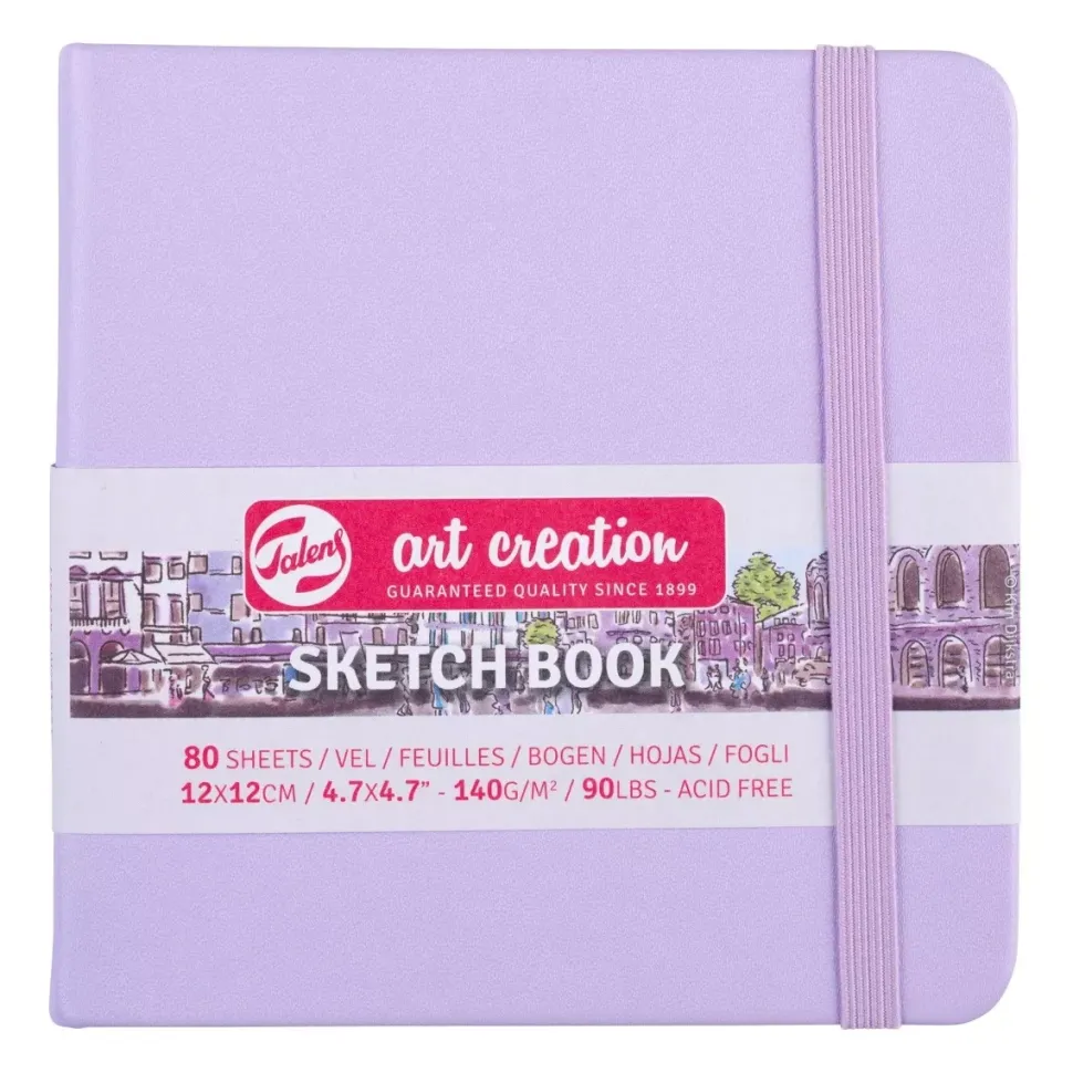 Cuaderno Sketch Book Violeta 140 g/m² Art Creation 12x12cm