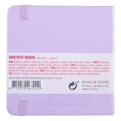 Cuaderno Sketch Book Violeta 140 g/m² Art Creation 12x12cm