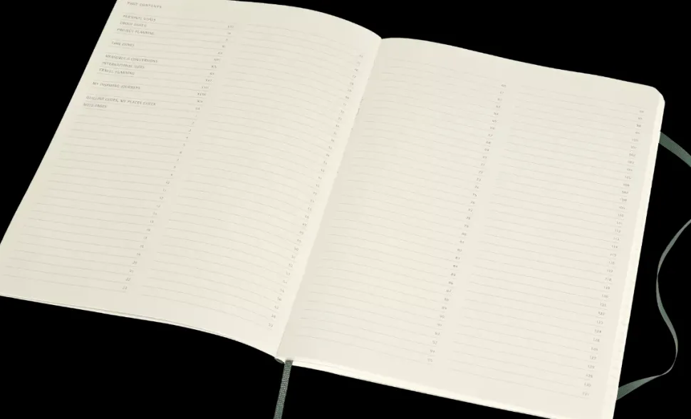 Cuaderno Verde Bosque Rayas tapa blanda Pro Moleskine 19x26cm
