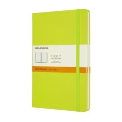 Cuaderno verde limón tapa dura rayada Classic Moleskine 13x21cm