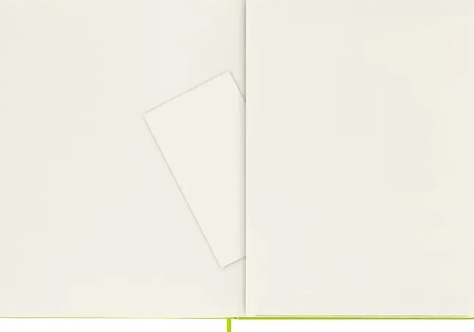 Cuaderno verde limón tapa dura rayada Classic Moleskine 13x21cm
