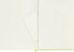 Cuaderno verde limón tapa dura rayada Classic Moleskine 19x25cm