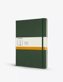 Cuaderno Verde mirto Clásico Tapa Dura Rayas 19x25cm Moleskine