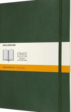 Cuaderno Verde mirto Clásico Tapa Blanda Rayas 19x25cm Moleskine