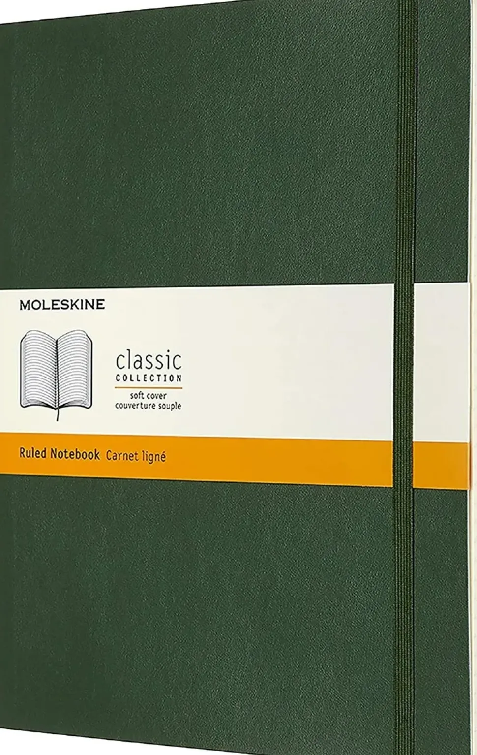 Cuaderno Verde mirto Clásico Tapa Blanda Rayas 19x25cm Moleskine