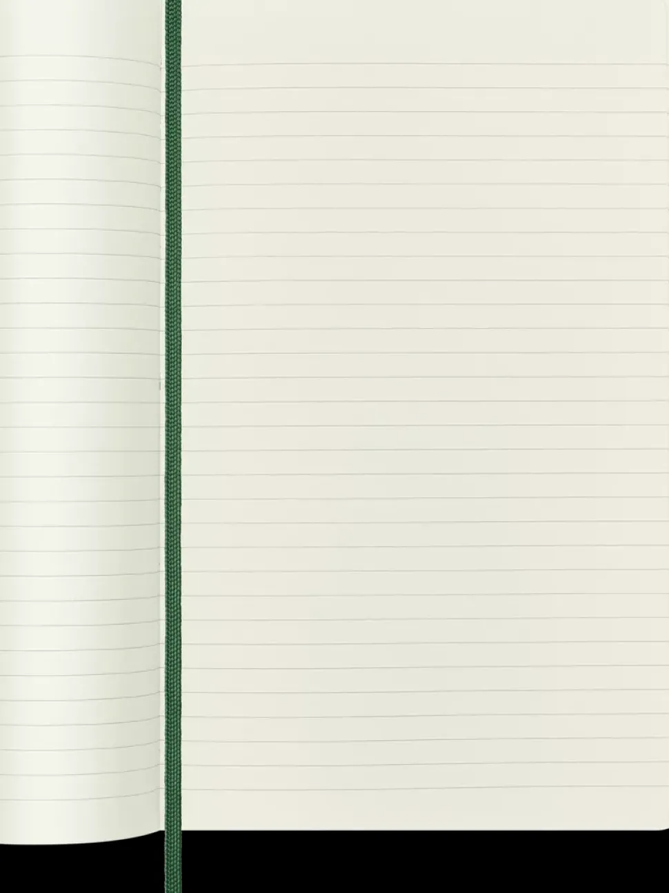 Cuaderno Verde mirto Clásico Tapa Blanda Rayas 19x25cm Moleskine