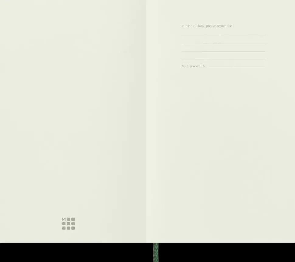 Cuaderno Verde mirto Clásico Tapa Blanda Rayas 19x25cm Moleskine