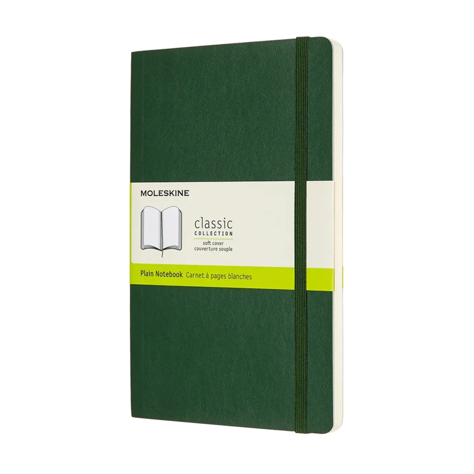 Cuaderno Verde mirto Clásico Tapa Blanda Lisa 13x21cm Moleskine