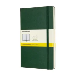 Cuaderno verde mirto tapa dura cuadrícula Classic Moleskine 13x21cm