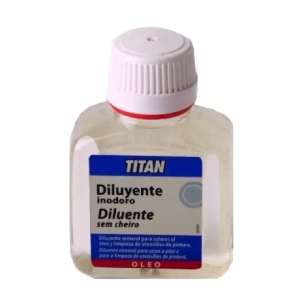 Diluyente Inodoro para Óleo Titan 100ml