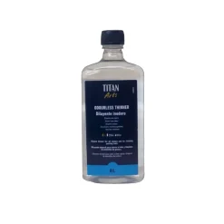 Diluyente inodoro para óleo Titan 1L.