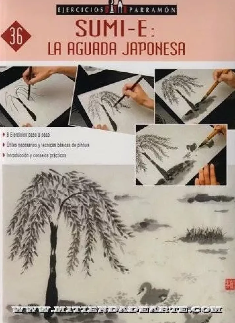 Ejercicios Parramón 36 Sumi-e aguada japonesa
