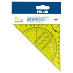 Escuadra geométrica Acid Yellow Flex&Resistant Milan 14cm