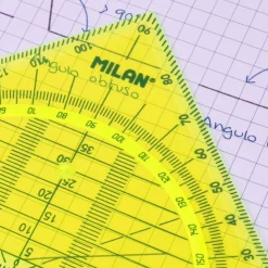 Escuadra geométrica Acid Yellow Flex&Resistant Milan 14cm