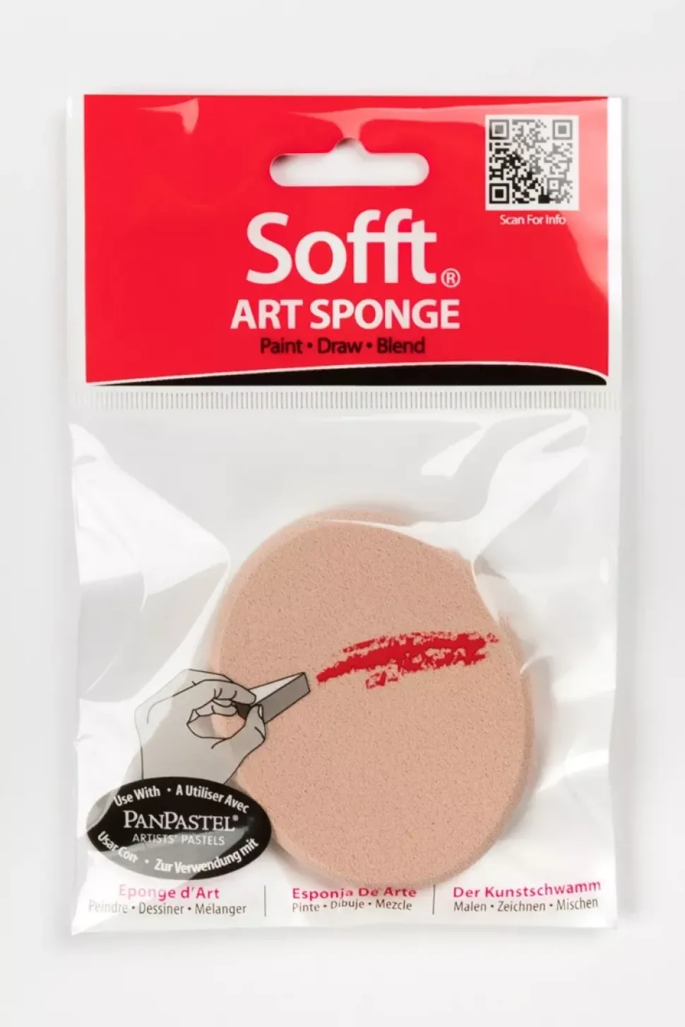 Esponja óvalo grande suave para pasteles PanPastel