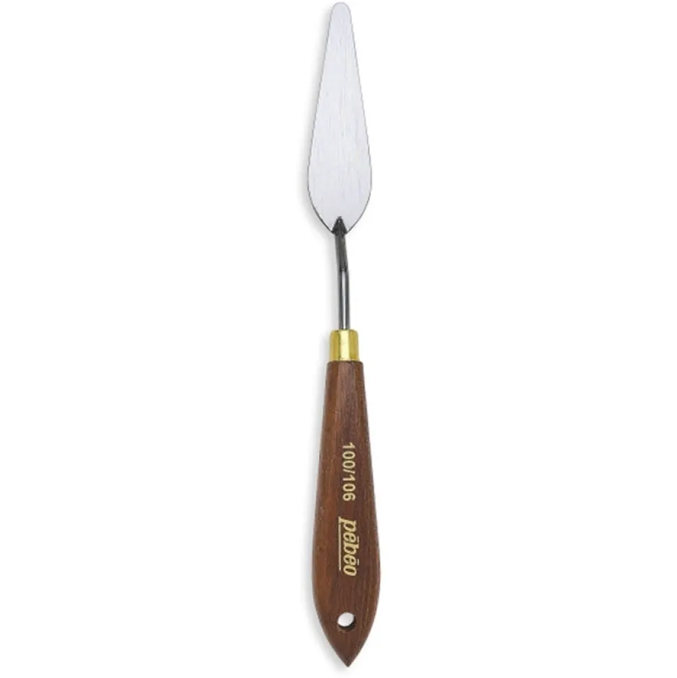 Espátula con mango de madera Pebeo 106