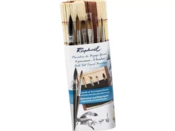 Esterilla con 6 pinceles de viaje para acuarela