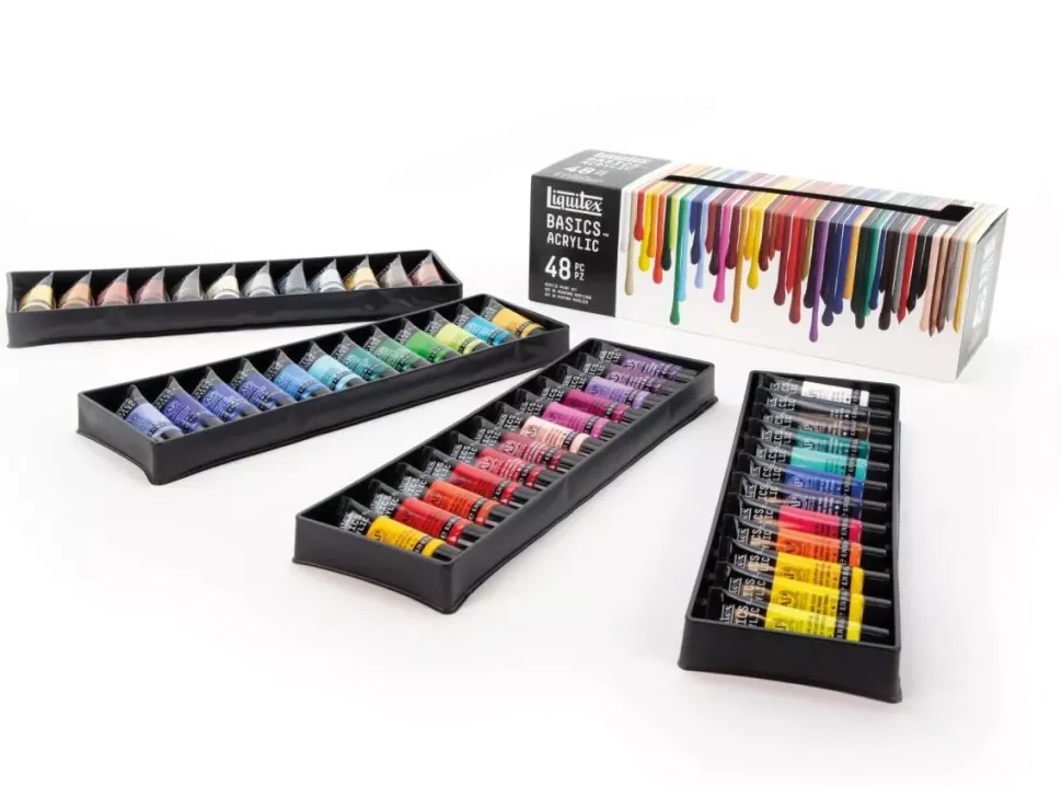Estuche 48 Acrílicos Basics Liquitex