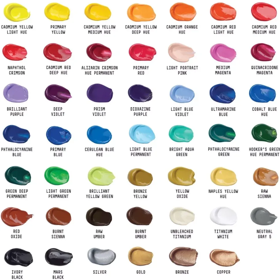 Estuche 48 Acrílicos Basics Liquitex