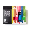 Estuche 6 acrílicos Basics fluorescente Liquitex 22ml