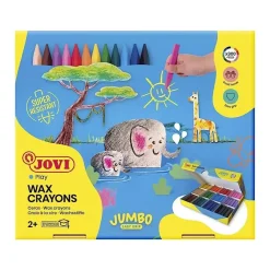 Estuche 300 Ceras Crayons Jumbo Easy Grip Jovi