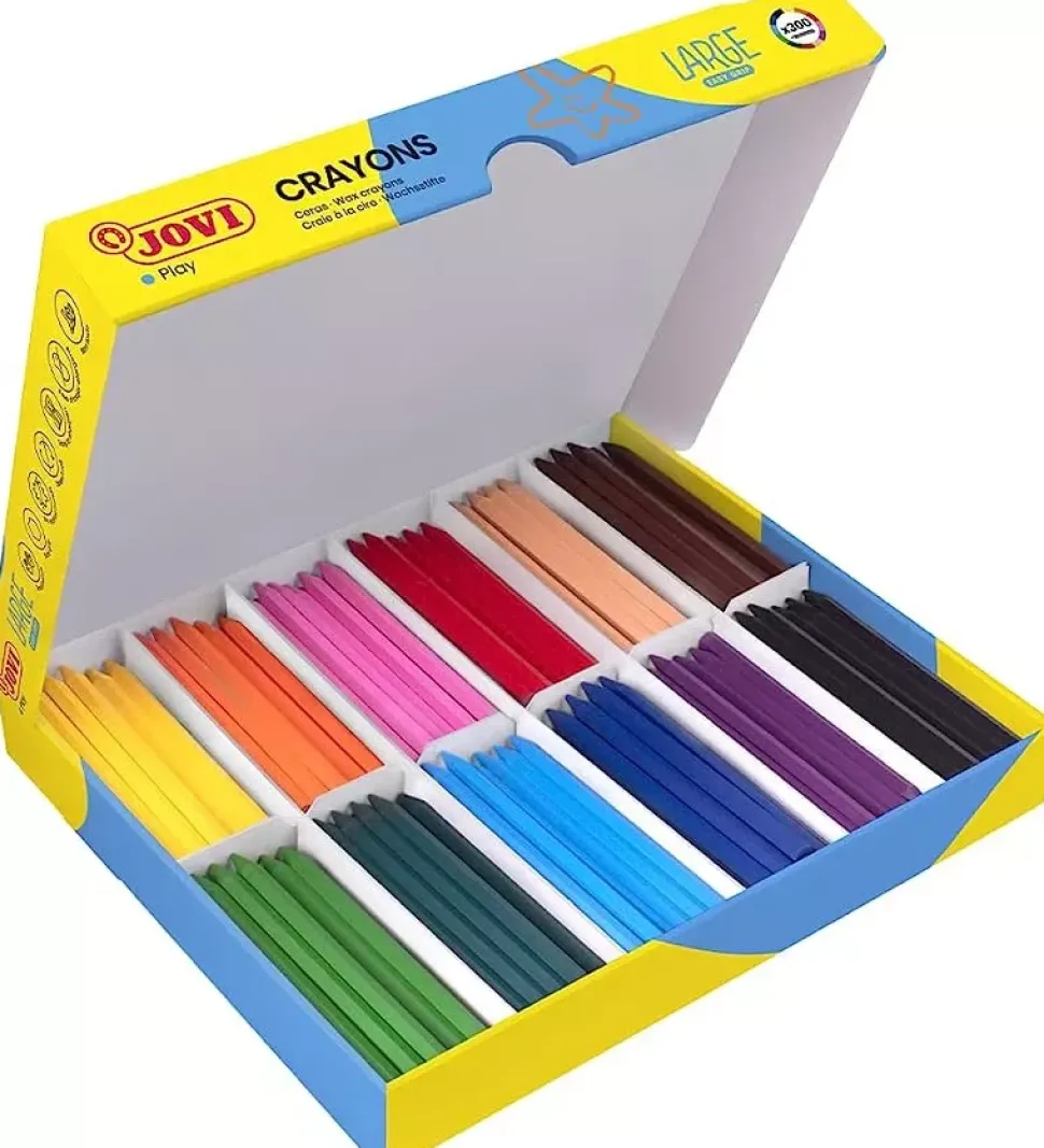 Estuche 300 Ceras Crayons Large Easy Grip Jovi