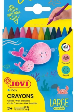Estuche 12 Ceras Crayons Large Easy Grip Jovi
