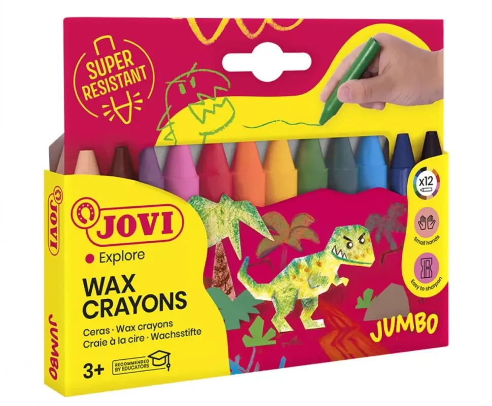 Estuche 12 Ceras Wax Jumbo Jovi