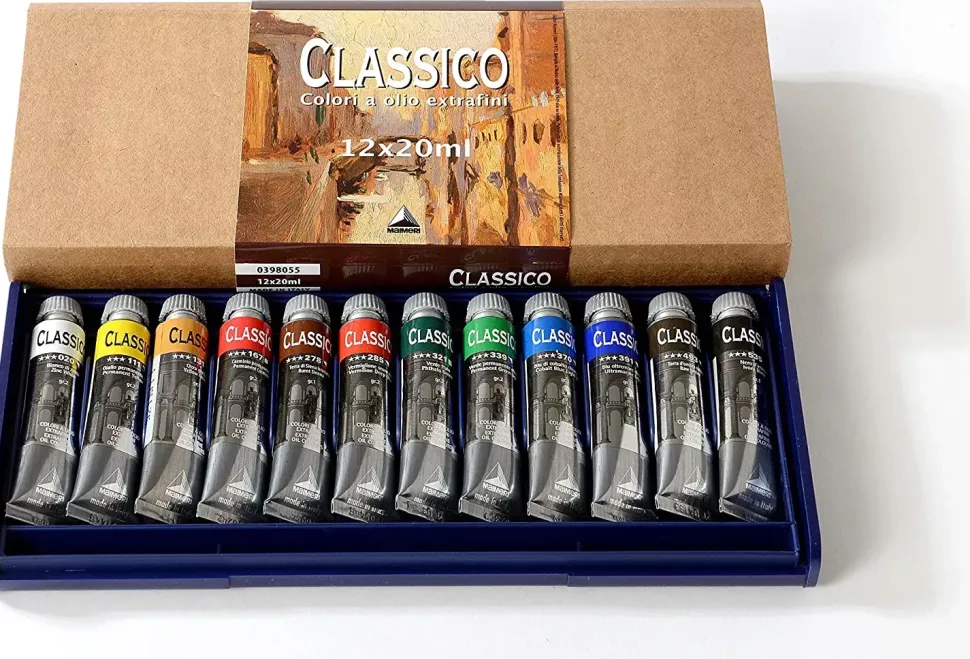Estuche 12 Óleos Extrafinos Maimeri 20ml