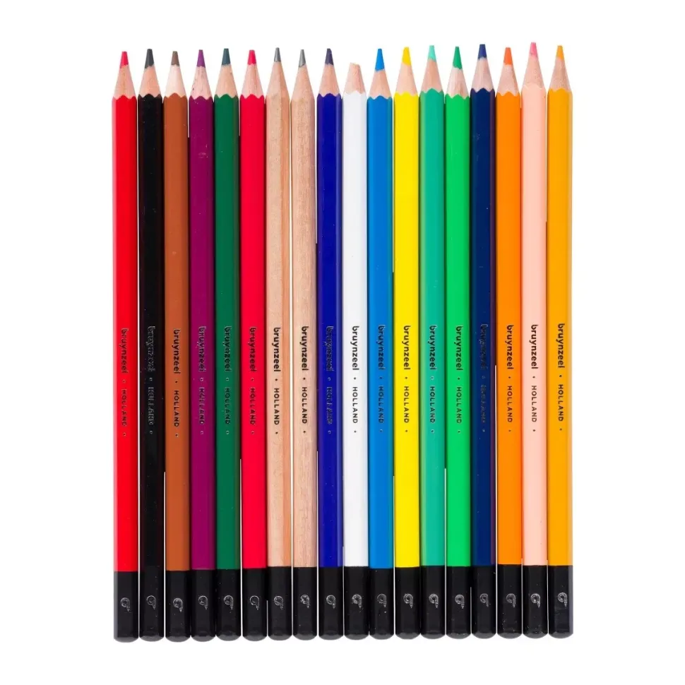 Estuche 18 Lápices de Colores Oscuros Bruynzeel