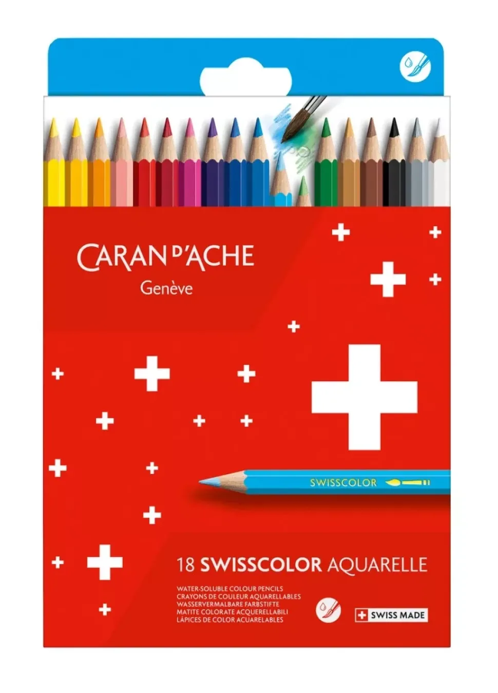 Estuche 18 lápices de colores Swisscolor Caran d'Ache