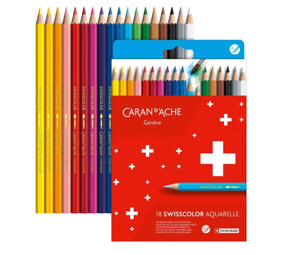 Estuche 18 lápices de colores Swisscolor Caran d'Ache