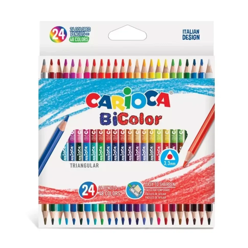 Estuche 24 Lápices de colores Dúo Carioca