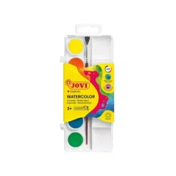 Estuche 6 pastillas acuarela y pincel Jovi 22ml