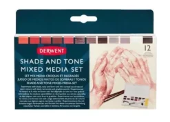 Estuche 12 piezas mixed media Shade Tone Derwent