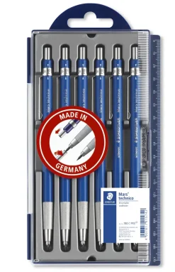 Estuche 6 portaminas Mars Technico Staedtler 2mm