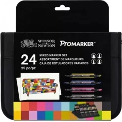 Estuche 24 Rotuladores Variados Promarker Winsor & Newton