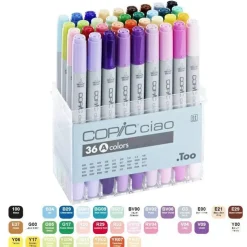 Estuche A de 36 rotuladores Copic Ciao