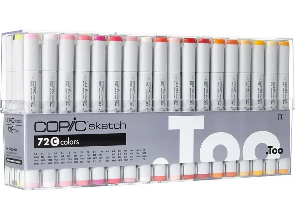Estuche C de 72 rotuladores Copic Sketch