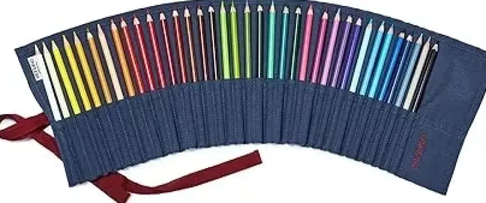 Estuche cartuchera 36 colores acuarelables Fabriano