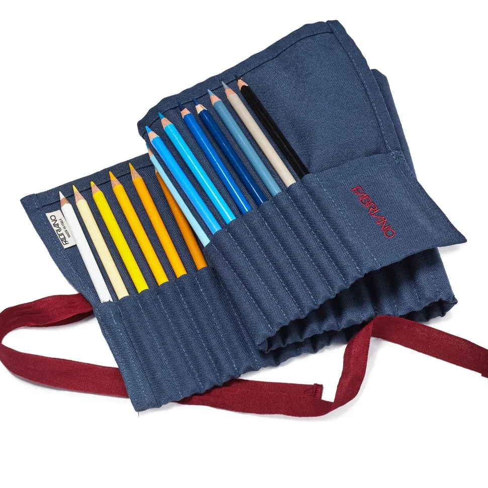 Estuche cartuchera 36 colores acuarelables Fabriano