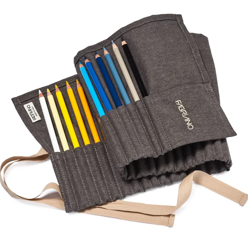 Estuche cartuchera 36 colores acuarelables Fabriano
