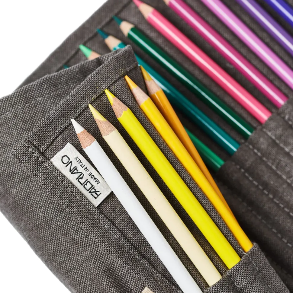 Estuche cartuchera 36 colores acuarelables Fabriano