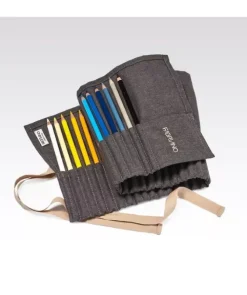 Estuche Cartuchera Marrón Oscuro 36 Colores Acuarelables Fabriano Boutique