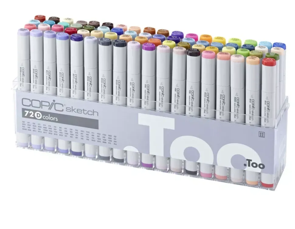 Estuche D de 72 rotuladores Copic Sketch