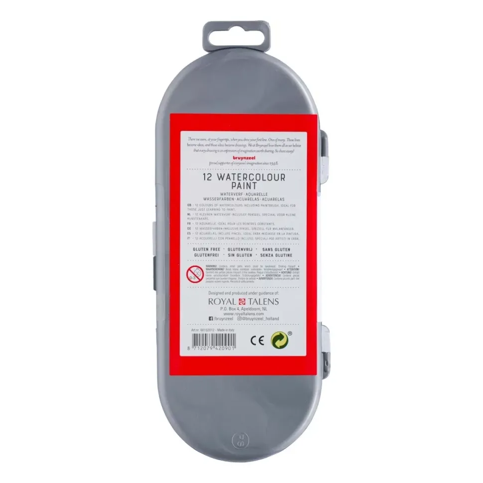 Estuche de 12 Acuarelas Kids Bruynzeel