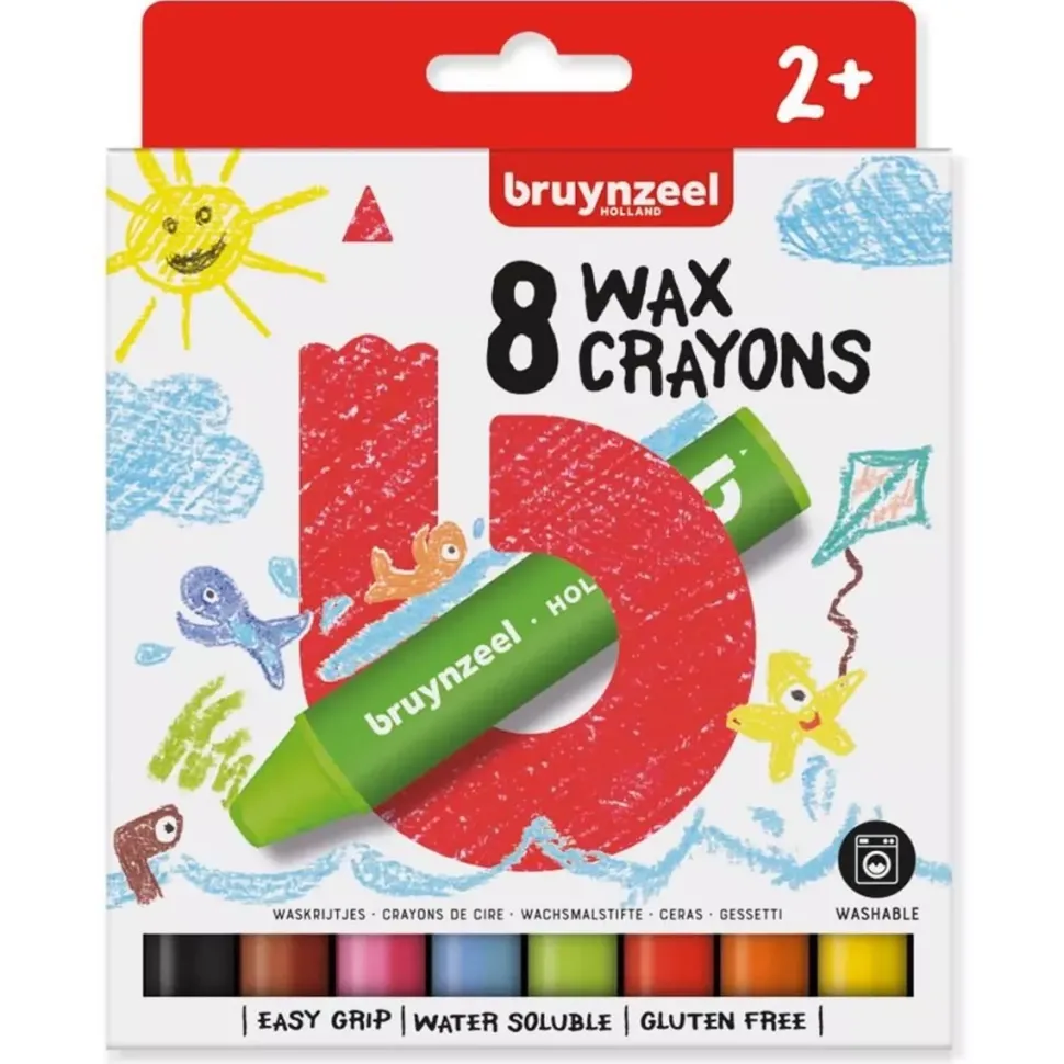 Estuche de 8 Ceras Bruynzeel