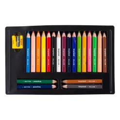 Estuche de 20 Lápices de color Kids Cortos / Gruesos Bruynzeel